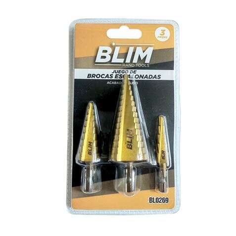 BLIM JUEGO 3 PCS BROCAS ESCALONADAS