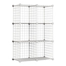ESTANTE MODULAR DE METAL TITAN C6 BRANCA