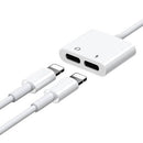 ADAPTADOR DE ÁUDIO DUAL LIGHTNING JOYROOM S-Y104 (BRANCO)