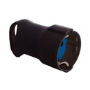 TOMADA TIPO F 4,8MM 16A 250V T/TL PRETA. COM ANEL PARA FACILITAR