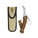 NAVALHA COGUMELOS INOXIDAVEL COM CHAVEIRO + CAPA LÂMINA 7,5CM IME