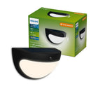LUMINÁRIA DE PAREDE SOLAR PRETA SWYN 3,8 W - 400/10 IM - 2700 K