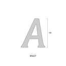 LETRA C NIQUEL MATE 10CM FIXAÇÃO INVISÍVEL EDM