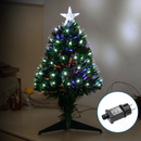 ÁRVORE DE NATAL DE FIBRA OPTIC DE BAIXA TENSÃO, BRANCO FRIO, 90CM