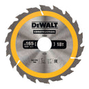 DISCO PARA CONSTRUÇÃO Ø165X30MM 18T (AC) DT1936-QZ DEWALT