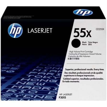 HP Toner LaserJet Original 55X Preto de elevado rendimento