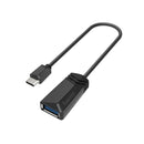 Hama 00200312 adaptador para cabos USB Type-A USB Type-C Preto