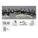 GRINALDA SOLAR RECARREGÁVEL 768 LEDS INTERMITENTE BRANCO QUENTE,