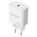 CARGADOR DE PARED NANOCABLE 10.10.2009 1XUSB TIPO-C 30W BLANCO