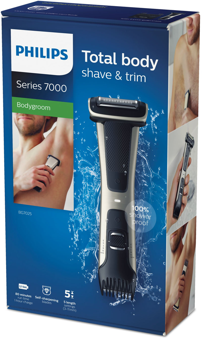 DEPILADORA E APARADOR PHILIPS BODYGROOM BG7025/15