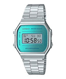 RELOJ DIGITAL CASIO VINTAGE ICONIC A168WEM-2EF 38MM PLATA Y AZUL