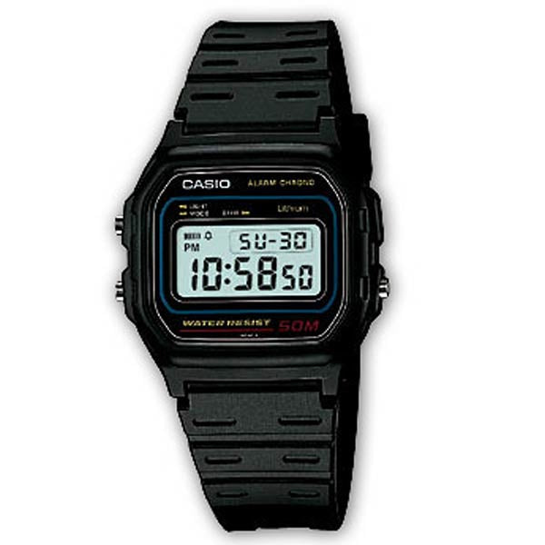 RELOGIO DIGITAL CASIO COLLECTION MEN W-59-1VQES 37MM PRETO