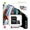 MICROSD KINGSTON CANVAS SELECT PLUS 256GB CLASS10 UHS-I SDHC(100M