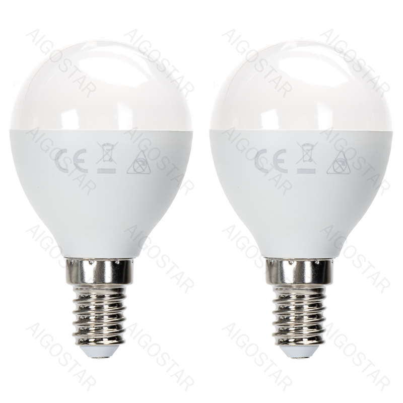 LÂMPADA DE LED G45 12W 6500K 1170LM E14 2PCS