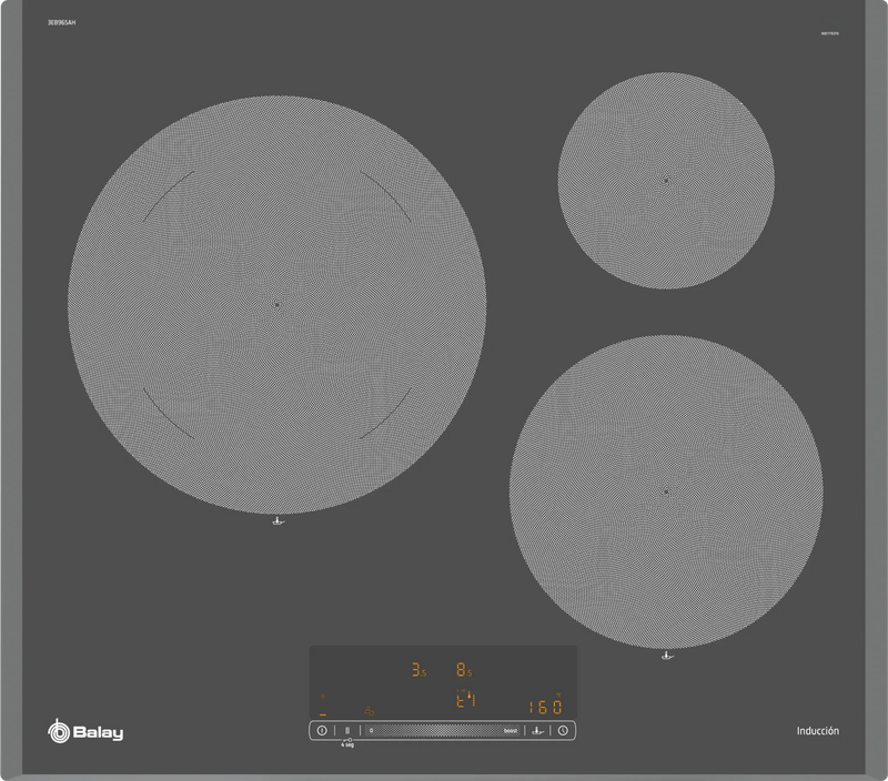 PLACA DE INDUÇÃO BALAY 3EB965AH( INDUÇÃO  - 3 Z  - 7400 W )