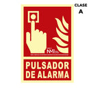 SINAL DE EXTINÇÃO ´´PULSADOR DE ALARMA´´ CLASSE A (PCV 1MM) 21X
