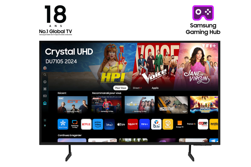 Samsung TU75DU7105K 190,5 cm (75") 4K Ultra HD Smart TV Wi-Fi Pr