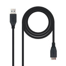 Nanocable 10.01.1101-BK cabo USB 1 m USB 3.2 Gen 1 (3.1 Gen 1) US