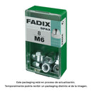 CAIXA S 8 UNID. PORCA CEGA ZINCO M 6 FADIX