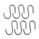 KIT 6 GANCHOS ´´S´´ LONARDO CROMADOS 6,5CM METALTEX