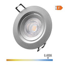 DOWNLIGHT LED REDONDO DE ENCASTRAR 5W 6400K LUZ FRIA ARO CROMADO