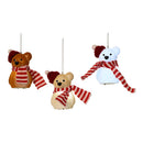 URSO DE NATAL EM LED PARA DECORAÇÃO DE ÁRVORE DE NATAL, CORES SOR