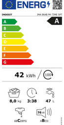 MÁQUINA DE LAVAR ROUPA INDESIT IMA864BMYTIMESPT 8KG