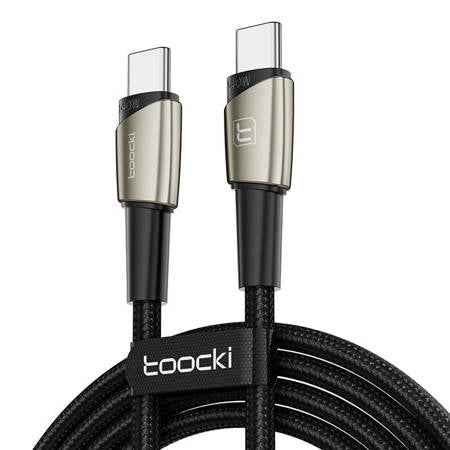 TOOCKI CHARGING CABLE C-C, 140W (PEARL NICKEL)