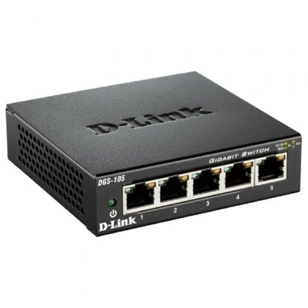 D-Link DGS-105 Não-gerido L2 Gigabit Ethernet (10/100/1000) Preto