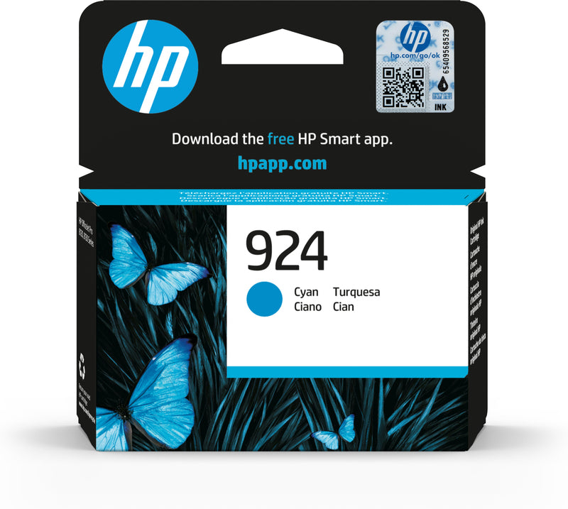 HP Tinteiro Original 924 Ciano