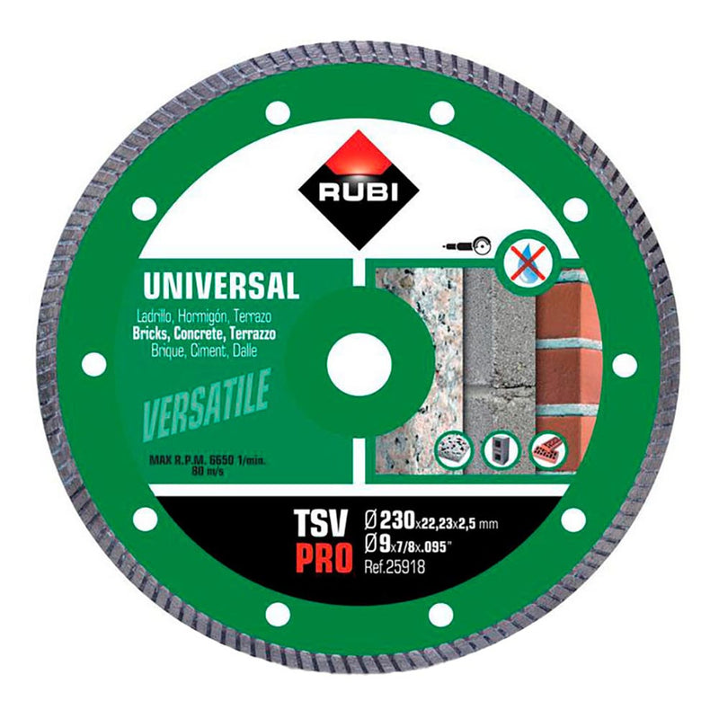 DISCO DIAMANTE TSV Ø230MM PRO 25918 RUBI