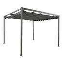 PÉRGOLA DE EXTERIOR 300X300X220CM CINZENTO ANTRACITA 891705