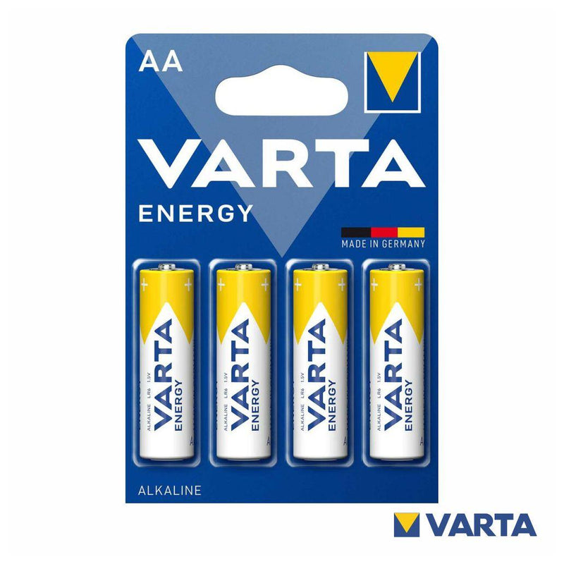 VARTA PILHAS ALCALINAS ENERGY LR06 AA BLISTER 4 UND