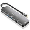 AISENS ASUC-6P016-GR base & duplicador de portas Com fios USB 3.2