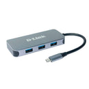 D-Link DUB-2335 hub de interface USB Type-C 5000 Mbit/s Cinzento