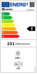 ARCA VERTICAL DE ENCASTRE MEIRELES MFAI250.2( NO FROST  - BRANCO