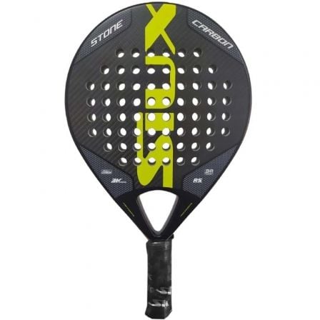 PALA DE PÁDEL SIUX STONE CARBON 3K AMARILLA Y NEGRA