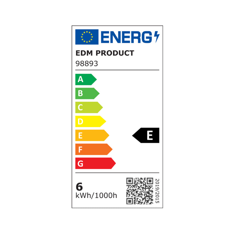 LÂMPADA TUBULAR LED E14 5.5W 700LM 6400K LUZ FRIA Ø1.8X5.7CM EDM