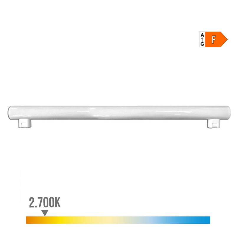 LÂMPADA LED LINESTRA 2 CASQUILHOS S14S 9W 810LM 2700K LUZ QUENTE