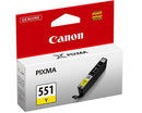 TINTEIRO CANON CLI-551 Y - AMARELO INK TANK