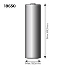 PILHA DE LÍTIO RECARREGÁVEL 3.7V 2300MAH (REF: 36100/36105/36115/