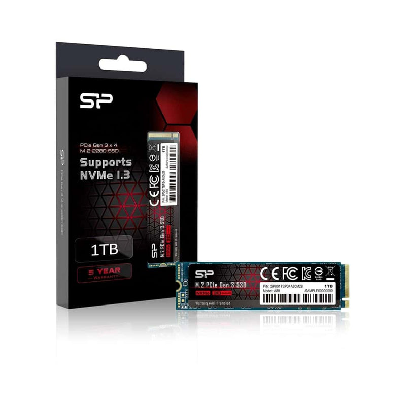 Silicon Power P34A80 M.2 1024 GB PCI Express 3.0 SLC NVMe