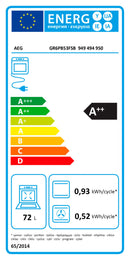 AEG FORNO MULTIF. VAPOR PIROLITICO 72LT PRETO A++