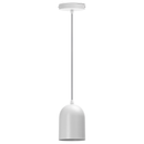 PINGENTE DE FERRO BRANCO CLARO (SEM FONTE DE LUZ) E27