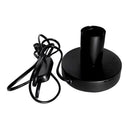 BASE DE MESA E27, COM CABO E INTERRUPTOR, PRETA, Ø120 X 85 MM