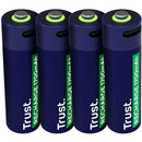 PACK DE 4 PILAS AA TRUST 25631 RECARGABLES