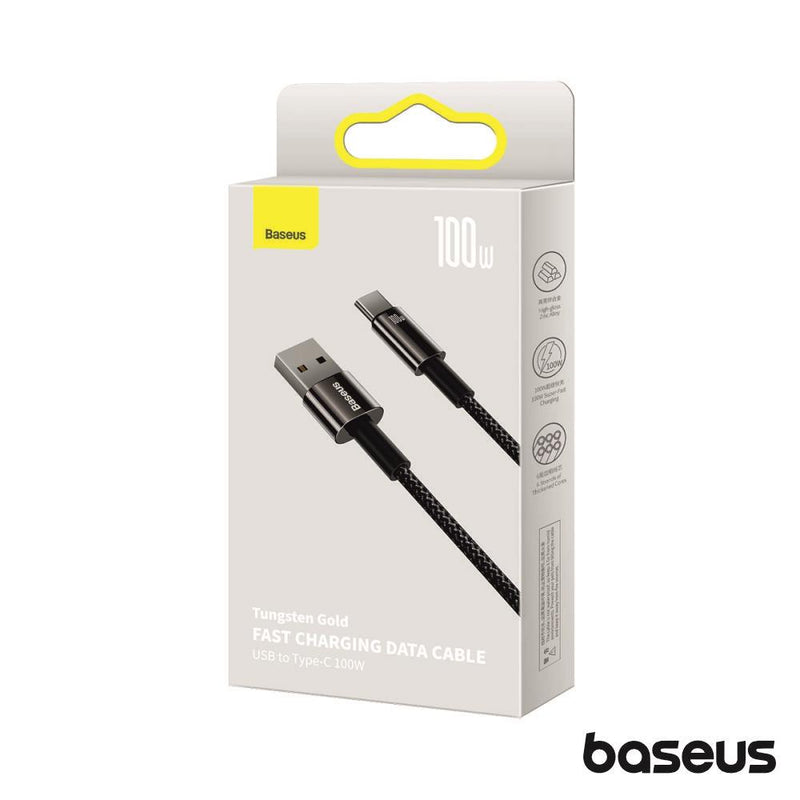 CABO USB-A MACHO P USB-C MACHO 100W TUNGSTEN 1M BASEUS