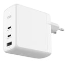 CARREGADOR KSIX 2XUSB C +1XUSB A GAN 100W BRANCO