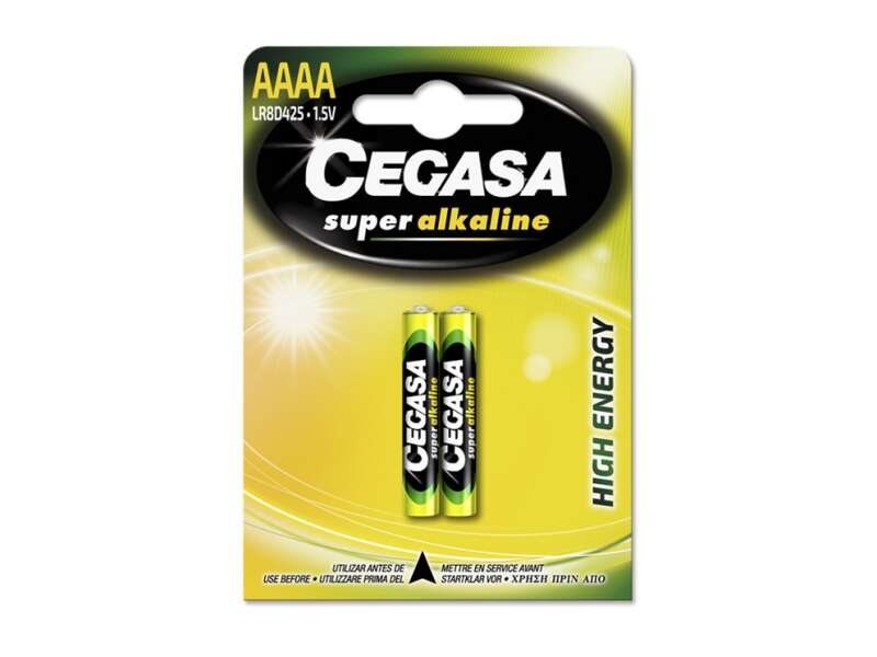 CEGASA SUPER ALKALINE LR8D425 PACK DE 2 PILAS AAAA - ALTA TECNOLO