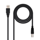 Nanocable 10.01.0104-BK cabo USB 3 m USB 2.0 USB A USB B Preto